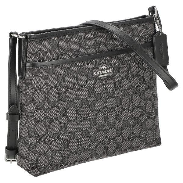 コーチ　アウトレット　ショルダーバッグ　ブラック　シグネチャー　美品 COACH（コーチ） アウトレット ショルダーバッグ レディース