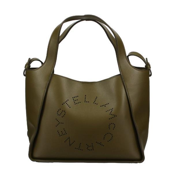 正規店買付【Stella McCartney】ステラロゴ グリーン バッグ Stella McCartney ステラマッカートニー トートバッグ グリーン