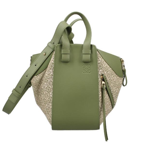 美品✨ロエベ　バッグ オラ バッグ ミディアム（ラフィア&カーフ） ゴールド - LOEWE