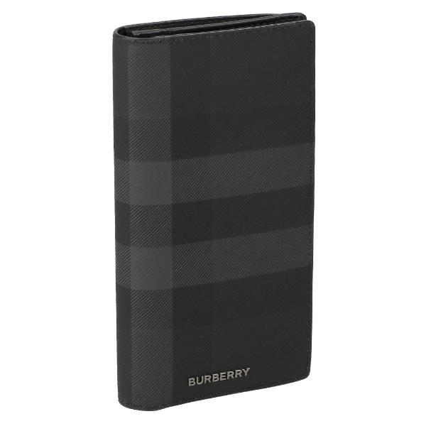 BURBERRY（バーバリー） 長財布 メンズ チャコールチェック ブラック