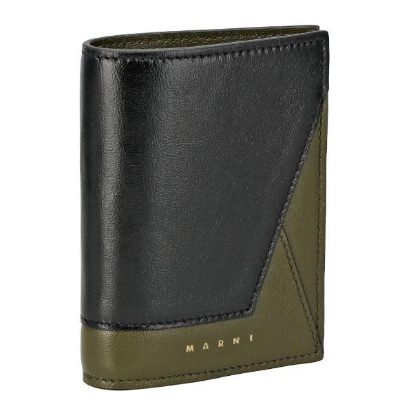MARNI マルニ 二つ折り財布 レディース ブラック PFMO0055U1
