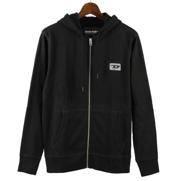 DIESEL ディーゼル パーカー メンズ Mサイズ ブラック SE8M