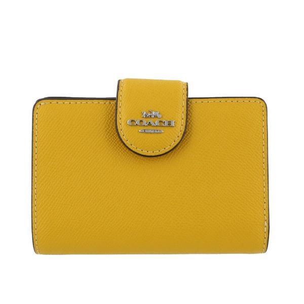 COACH コーチ折り財布黄色イエローカナリー二つ折り財布