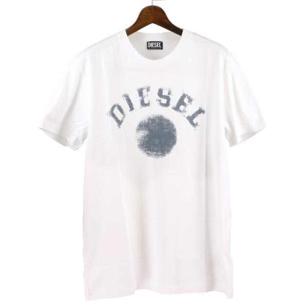 【国内発送】DIESEL Tシャツ 半袖 T-DIEGOR-K56 a086820grai T-DIEGOR-K56 Man: T-shirt with logo and circle print | Diesel