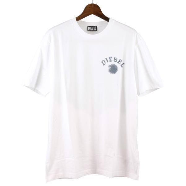 DIESEL ディーゼル Tシャツ 半袖 メンズ T JUST K3 ホワイト XLサイズ 