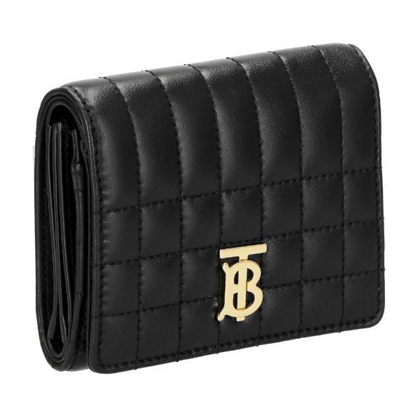 最終価格❣️美品❣️ BURBERRYバーバリーレザー三つ折り財布レディースブラック BURBERRY バーバリー 三つ折り財布 折財布 レディース ブラック