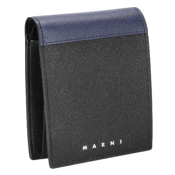 MARNI マルニ 二つ折り財布 メンズ バイカラー PFMI0003L0 LV520 Z576N  