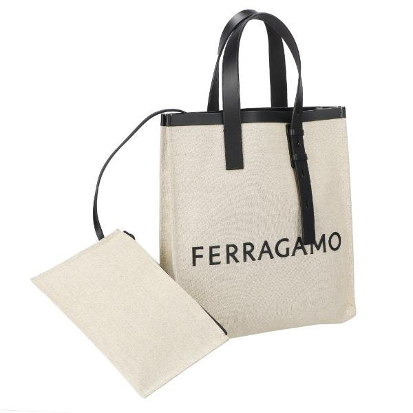FERRAGAMO（フェラガモ） トートバッグ メンズ ホワイト 241297 NA NE