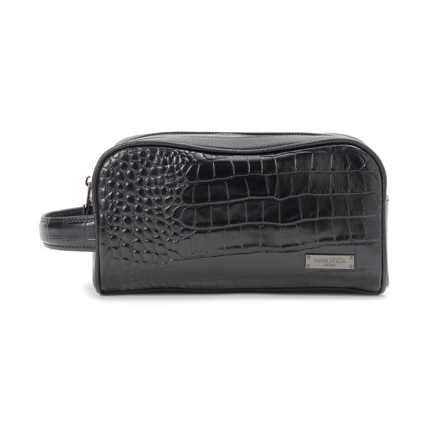 monte SPIGA モンテスピガ セカンドバッグ メンズ ブラック イタリアンレザー MOSMTP034BK MONTE SPIGA（モンテスピガ） セカンドバッグ メンズ ブラック monte