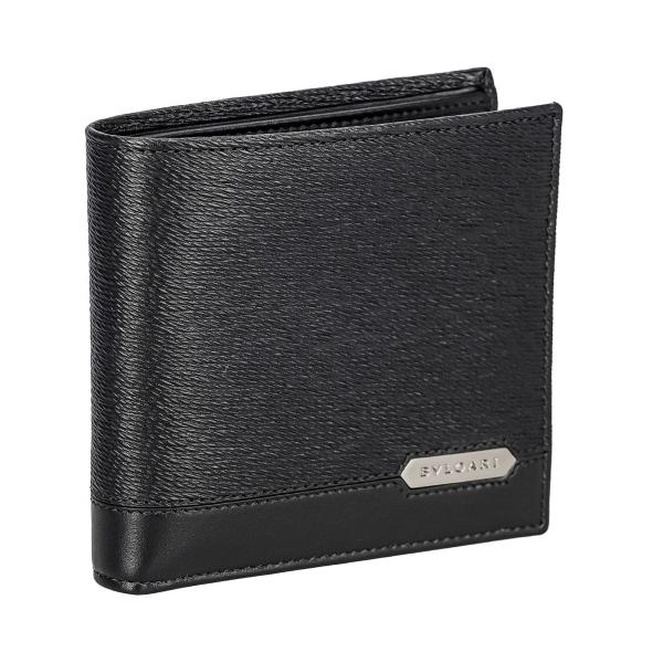 美品 ブルガリ 二つ折り財布 セルペンティ スカリエ マン 280899 BVLGARI ブルガリ 二つ折り財布 メンズ ブラック セルペンティ