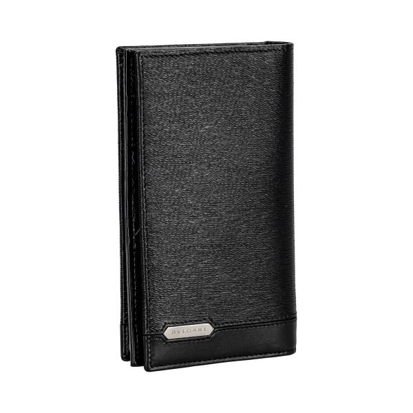 極美品 BVLGARI ブルガリ ケース セルペンティ スカリエマン 黒 BVLGARI（ブルガリ） 長財布 メンズ ブラック セルペンティ スカリエ