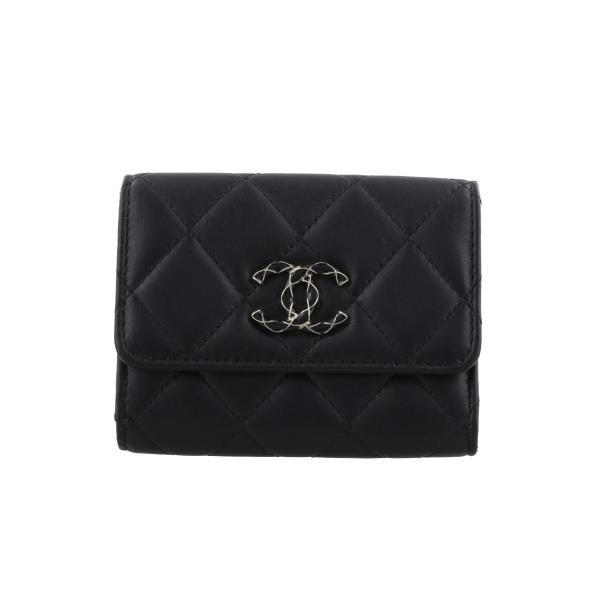 CHANEL シャネル 名刺入れ カードケース レディース ブラック AP3624 