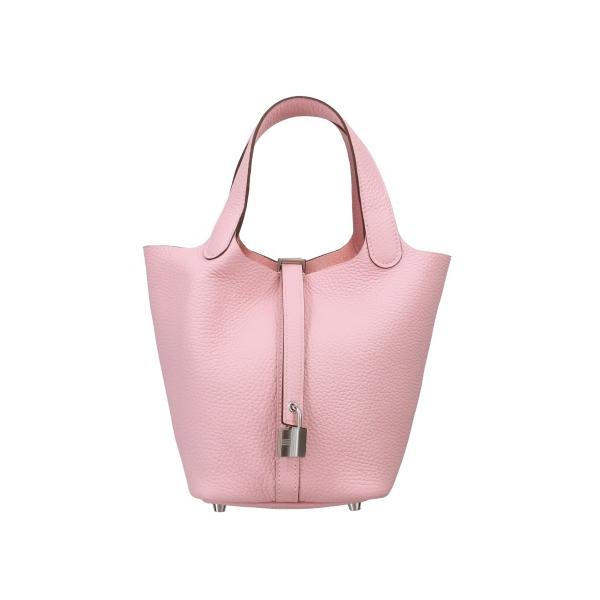 美品☆　エルメス　ピコタンロックMM　トリヨンクレマンス　ローズサクラ　T刻印 sekido_2500000182433