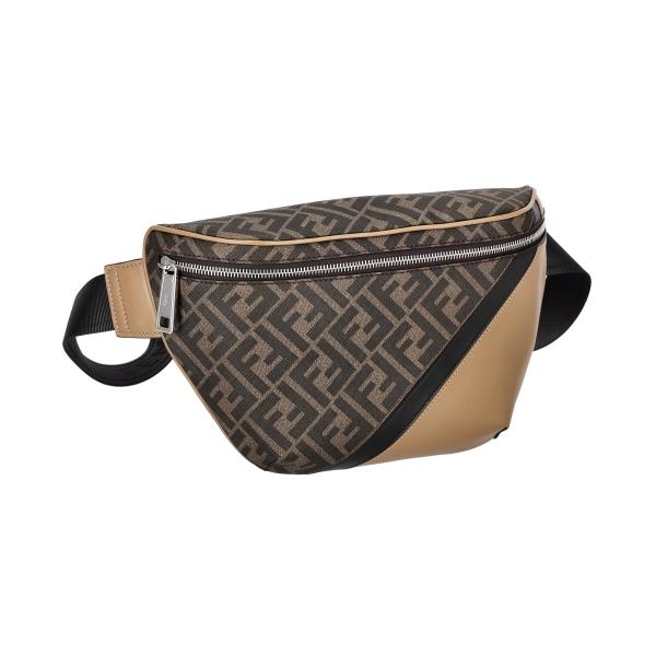 FENDI（フェンディ） ボディバッグ メンズ ブラウン シャドー