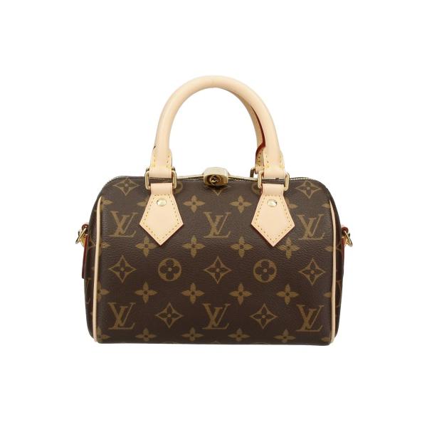 極美品 LOUIS VUITTON ルイヴィトン ハンドバッグ スピーディバンドリエール20 M46222 レザー PVC ブラウン ゴールド金具 中古 4a000575 LOUIS VUITTON - 極美品 LOUIS VUITTON ルイヴィトン ハンドバッグ