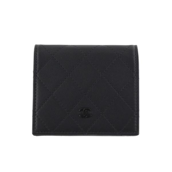 CHANEL ブラック 折り財布 シャネル CHANEL CHANEL 二つ折り財布 SO BLACK ソーブラック