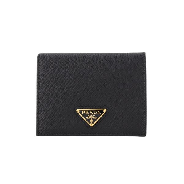 プラダ 二つ折り財布 レディース SAFFIANO TRIANGOLO サフィアーノ