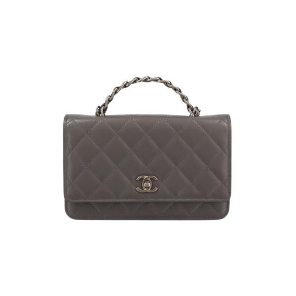シャネル グレー ショルダーバッグ CHANEL シャネル ショルダーバッグ レディース グレー AP3645