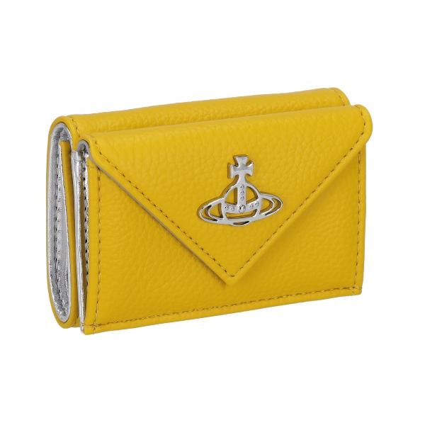 【新品未使用】Vivienne Westwood 三つ折り財布 YELLOW ヴィヴィアンウエストウッド 三つ折り財布 レディース イエロー
