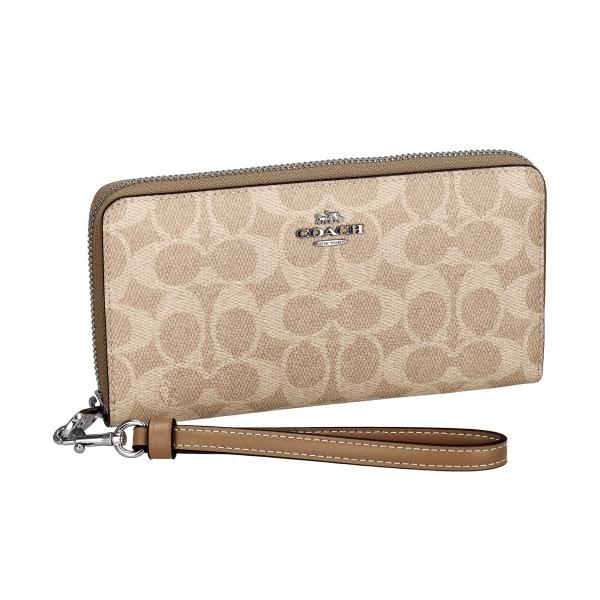 COACH コーチ　長財布　CW778 ラウンドジップ ベージュ　新品未使用 COACH コーチ 長財布 レディース Wallet ラウンドファスナー