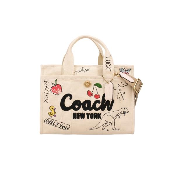 【美品】COACH かごバッグ ホワイト COACH - 【未使用】COACH トートバッグ カゴバッグショルダー