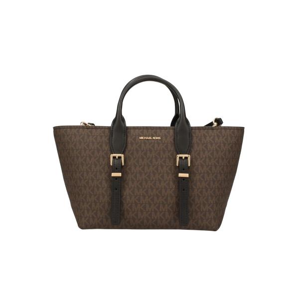 MICHAEL KORS トートバッグ ベージュ/ブラウン マイケルコース MICHAEL KORS トートバッグ ハンド ダック地
