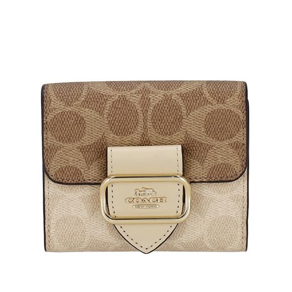 COACH 　コーチ　エルゴブラウン 二つ折り財布　未使用 COACH（コーチ） アウトレット 二つ折り財布 レディース シグネチャー