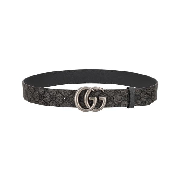 GUCCI（グッチ） ベルト メンズ ダブルG リバーシブル ベルト ブラック