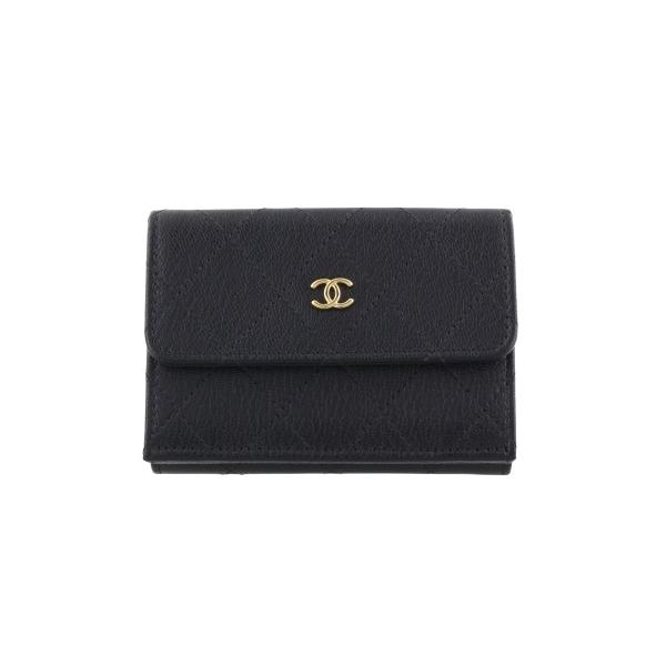 CHANEL（シャネル） 三つ折り財布 レディース ブラック CHANEL AP4951