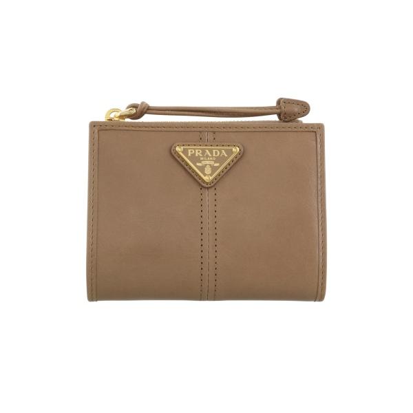 PRADA（プラダ） 二つ折り財布 レディース ソフトルックスレザー PRADA