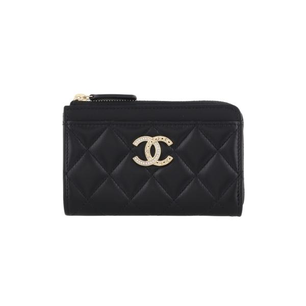 CHANEL財布専用 楽天市場】≪Brand new≫ CHANEL Small Flap Wallet Black Silver BIG