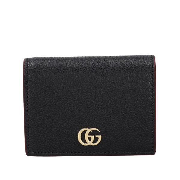 GUCCI（グッチ） 二つ折り財布 レディース ブラック GUCCI 456126