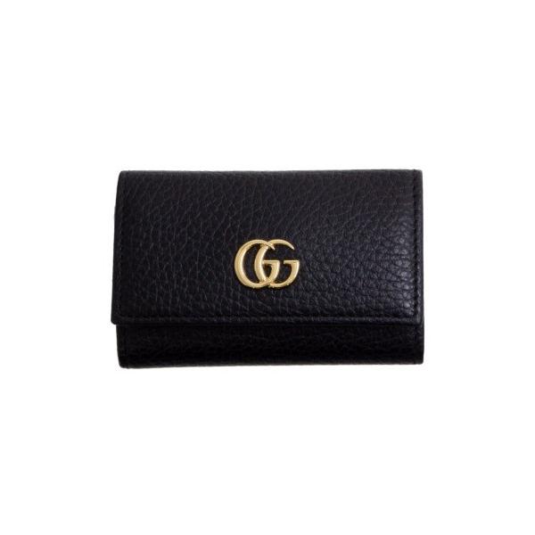 美品✨GUCCI グッチ マーモント キーケース　456118 レザー　黒 Amazon | [グッチ] キーケース プチ マーモント ダラーカーフ