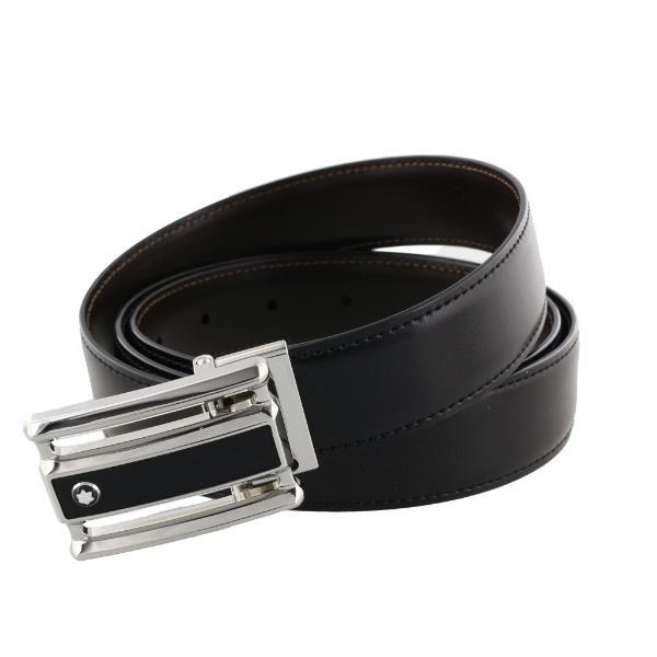 MONTBLANC(モンブラン)レザーベルト ブラック　ビジネスマン MONTBLANC（モンブラン） ベルト メンズ ブラック ブラウン 114423