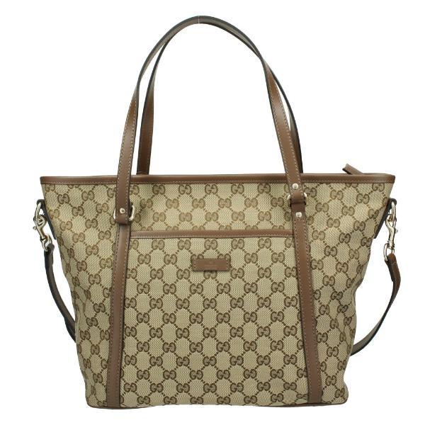 GUCCI グッチ ショルダーバッグ レディース GGキャンバス ベージュ  