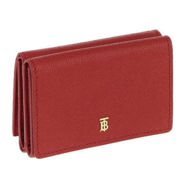 BURBERRY バーバリー 三つ折り財布 レディース レッド 8018960 A1460 