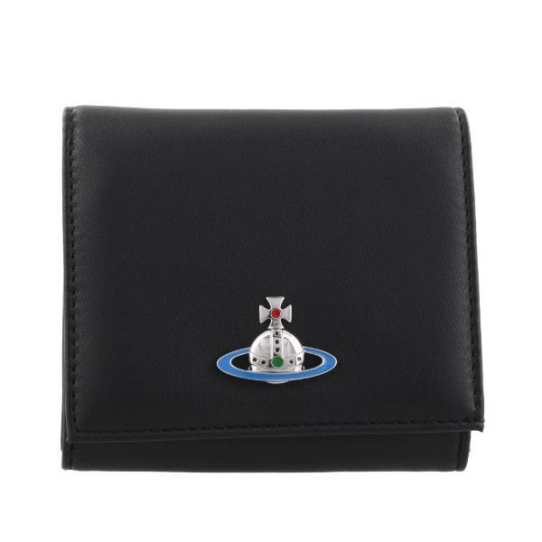 vivienne westwood 二つ折り財布 ブラック EMMA ブルー Vivienne