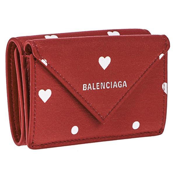 超人気新品 Balenciaga バレンシアガ レッド レディース 三つ折り財布 財布 Albinofoundation Org