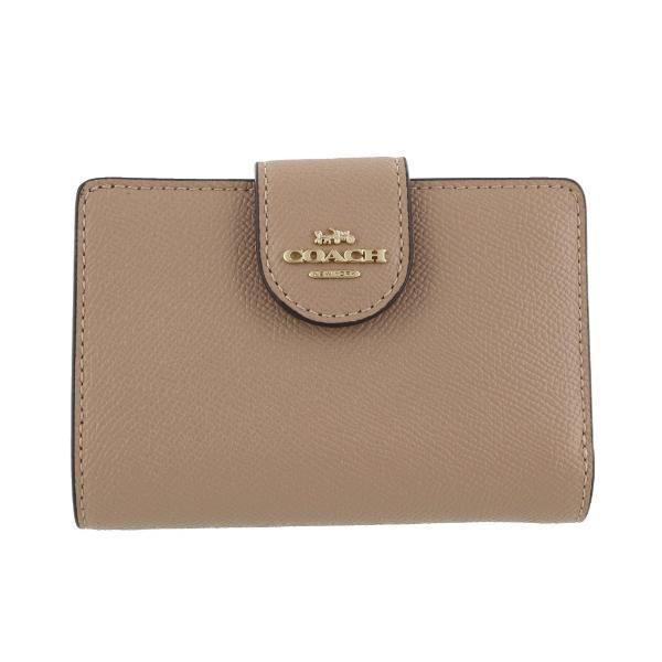 COACH（コーチ） アウトレット 二つ折り財布 レディース トープ 6390
