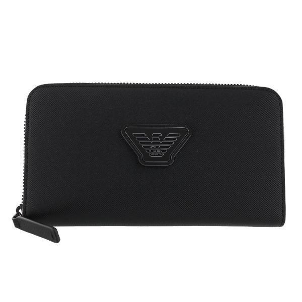 EMPORIO ARMANI エンポリオアルマーニ 長財布 メンズ ブラック YEME49