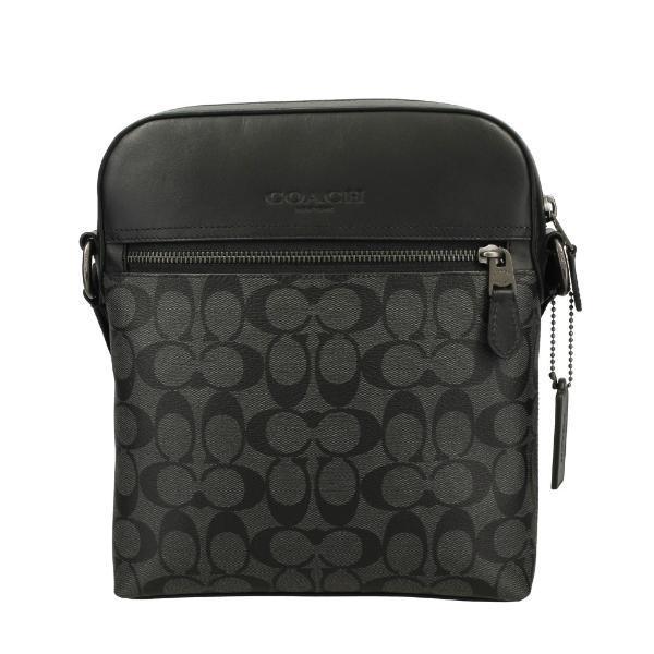 4MKO245 COACH ショルダー 黒 グレー コンパクト