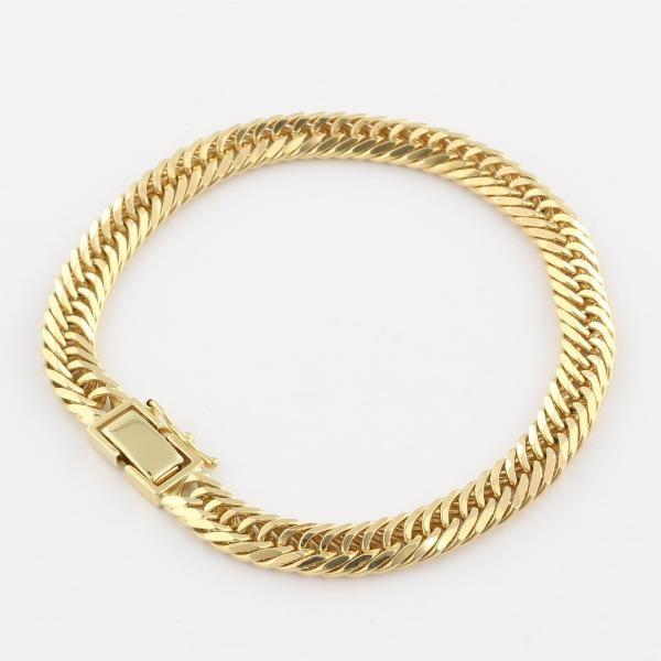 18金 喜平　造幣局マーク付き　チェーンブレスレット 20g 喜平 ブレスレット K18 トリプル 8面 20g 18cm 造幣局検定マーク