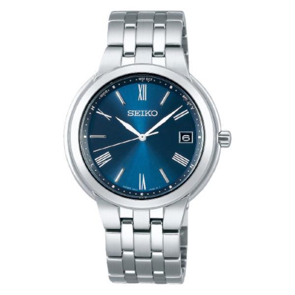 SEIKO ソーラー ラウンド デイト シルバー メンズ腕時計 1236
