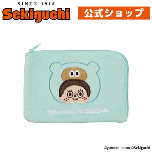 セキグチ 【ネコポス可】 たぬきゅん×モンチッチ マルチポーチ