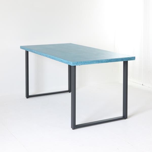 関本家具装芸 職人家具 モールテックス コーラルブルー色 ダイニング