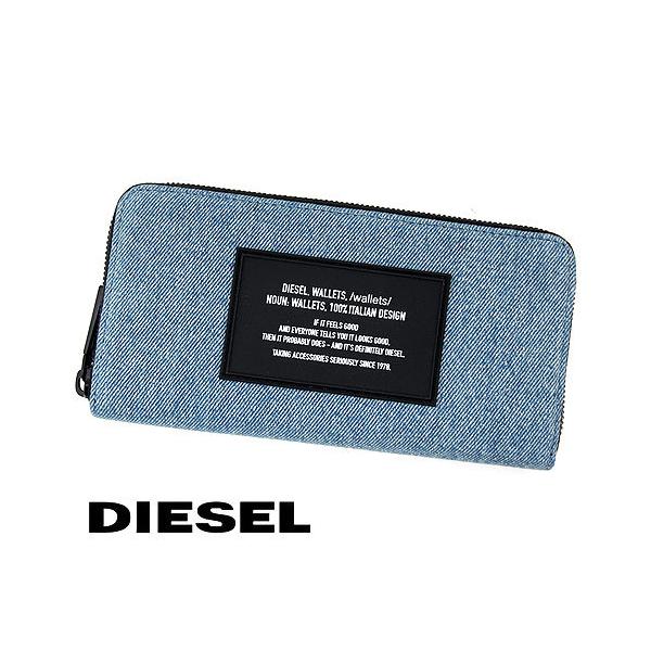 アウトレット商品 ディーゼル Zip メンズ用 小銭入れ付 ラウンドファスナー長財布 デニムブルー ブラック X P0954 H4465 24 E5uvh Diesel 送料無料 日本製 Coaching Digit Az Com