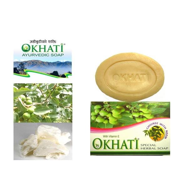 IJeB@`E@j[@\[v@100@AYURVEDEC OKHATI CHIUREE(CHYUREE) WITH NEEM SOAP/NEPAL HIMALAYA SOAP q}Ό