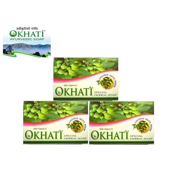 IJeB@`E@j[@\[v@100*3set@AYURVEDEC OKHATI CHIUREE(CHYUREE) WITH NEEM SOAP/NEPAL HIMALAYA SOAP q}Ό