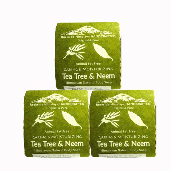 A[F[_@bNTCh@q}@eB[c[@@j[@\[v@100g*3set AYURVEDA ROCKSIDE HIMALAYA TEA TREE &amp; NEEM SOAP