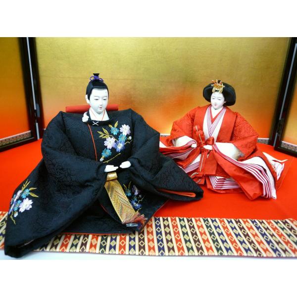 10番親王（と）オリジナル雛人形 単品 親王 お殿様 お雛様 雛人形 ひな人形親王単品☆大サイズ☆七番刺繍W(小道具・親王台付き)☆殿袖幅